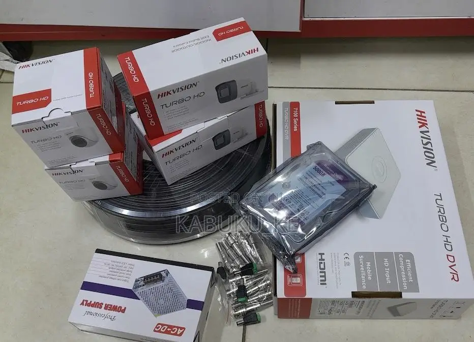 4 CCTV Cameras Modernized Complete Kit 1080p CCTV