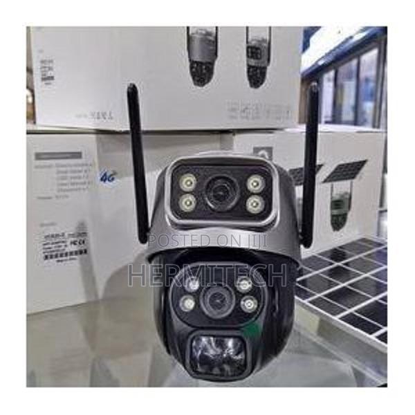 Solar Solar Powered 4g GSM PTZ 360 Camera – With 6 Batteries