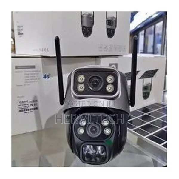 Solar Solar Powered 4g GSM PTZ 360 Camera – With 6 Batteries