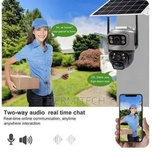 Solar Solar Powered 4g GSM PTZ 360 Camera – With 6 Batteries