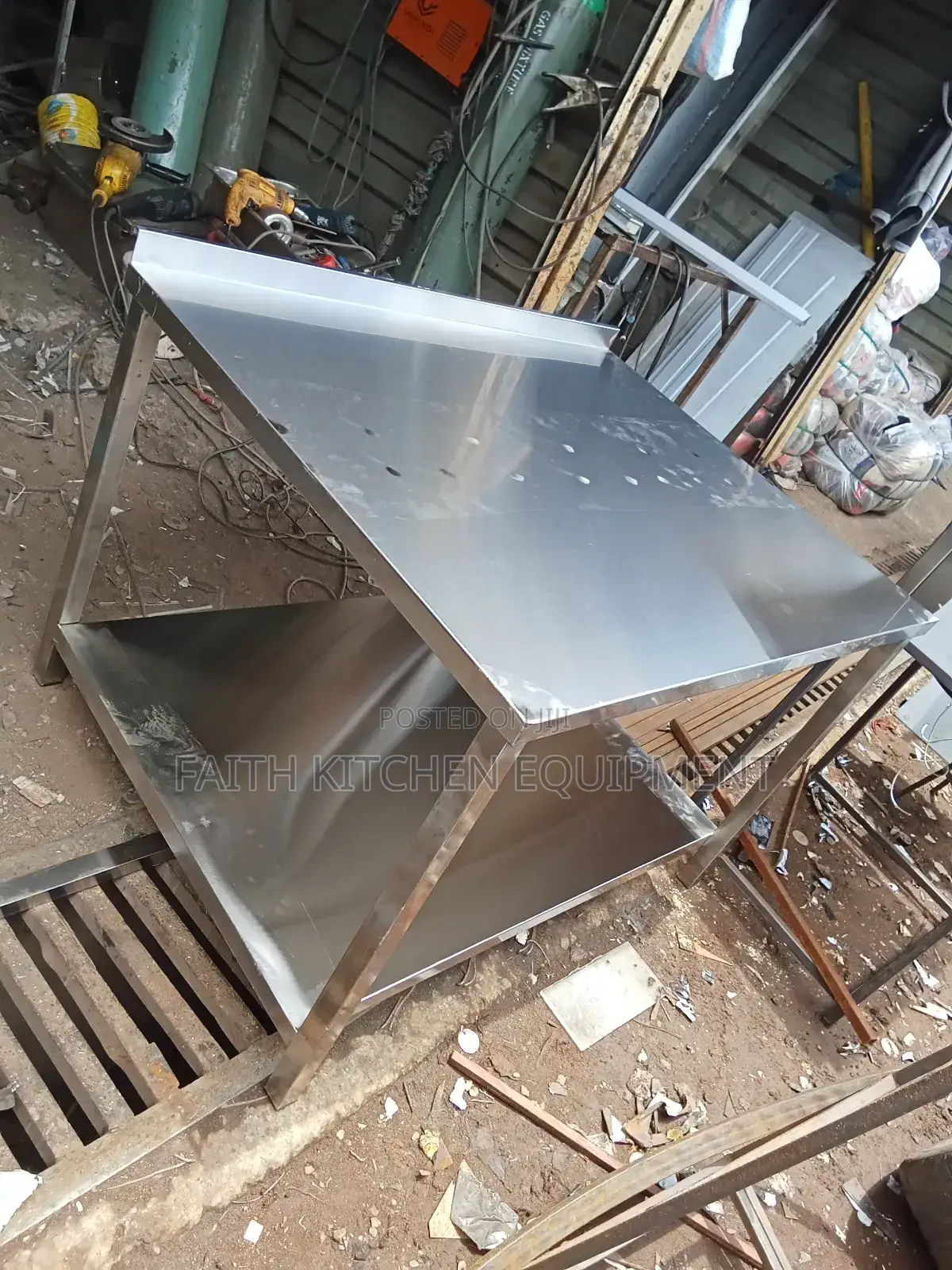 Large Stainless Steel Working Table