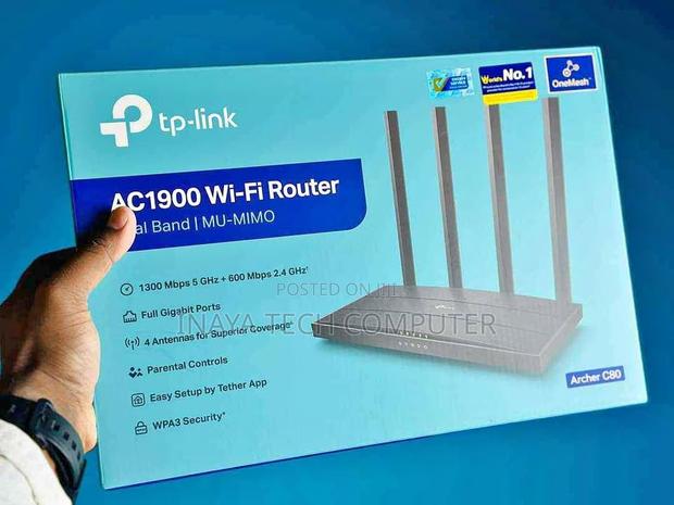 Tp-Link Ac1900 Wireless Mu-Mimo Wi-Fi 5 Router -Archer C80 - main view