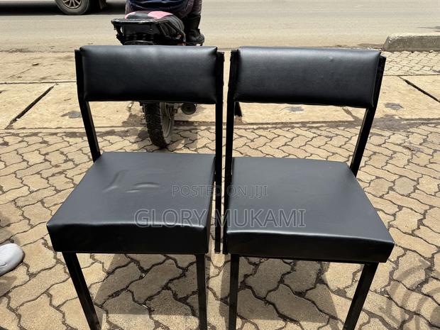 Black Office Leather Chairs - main view