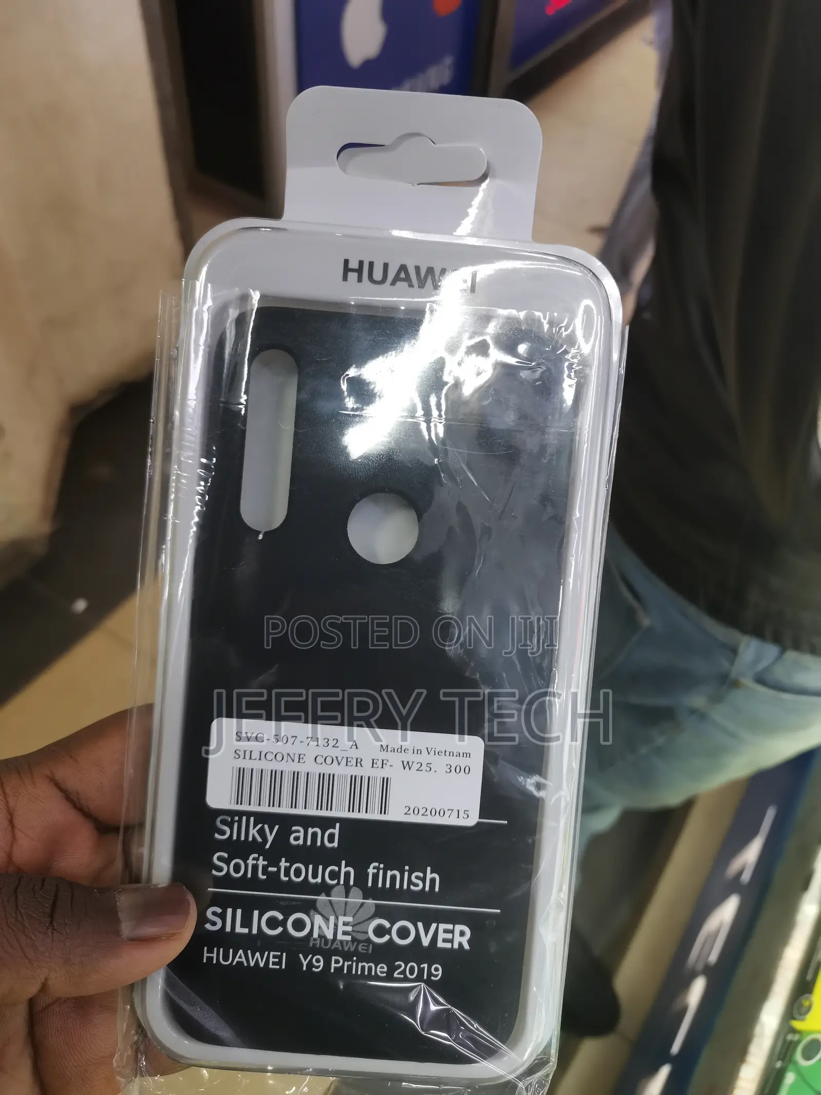 Estuche Silicone Case Huawei Y9 Prime 2019 -Black Case