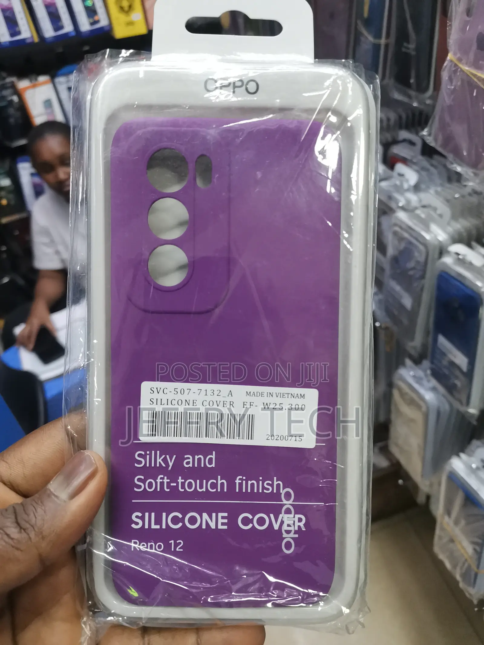 Pikkme Oppo Reno Liquid Silicone Back Cover -Pink Purple