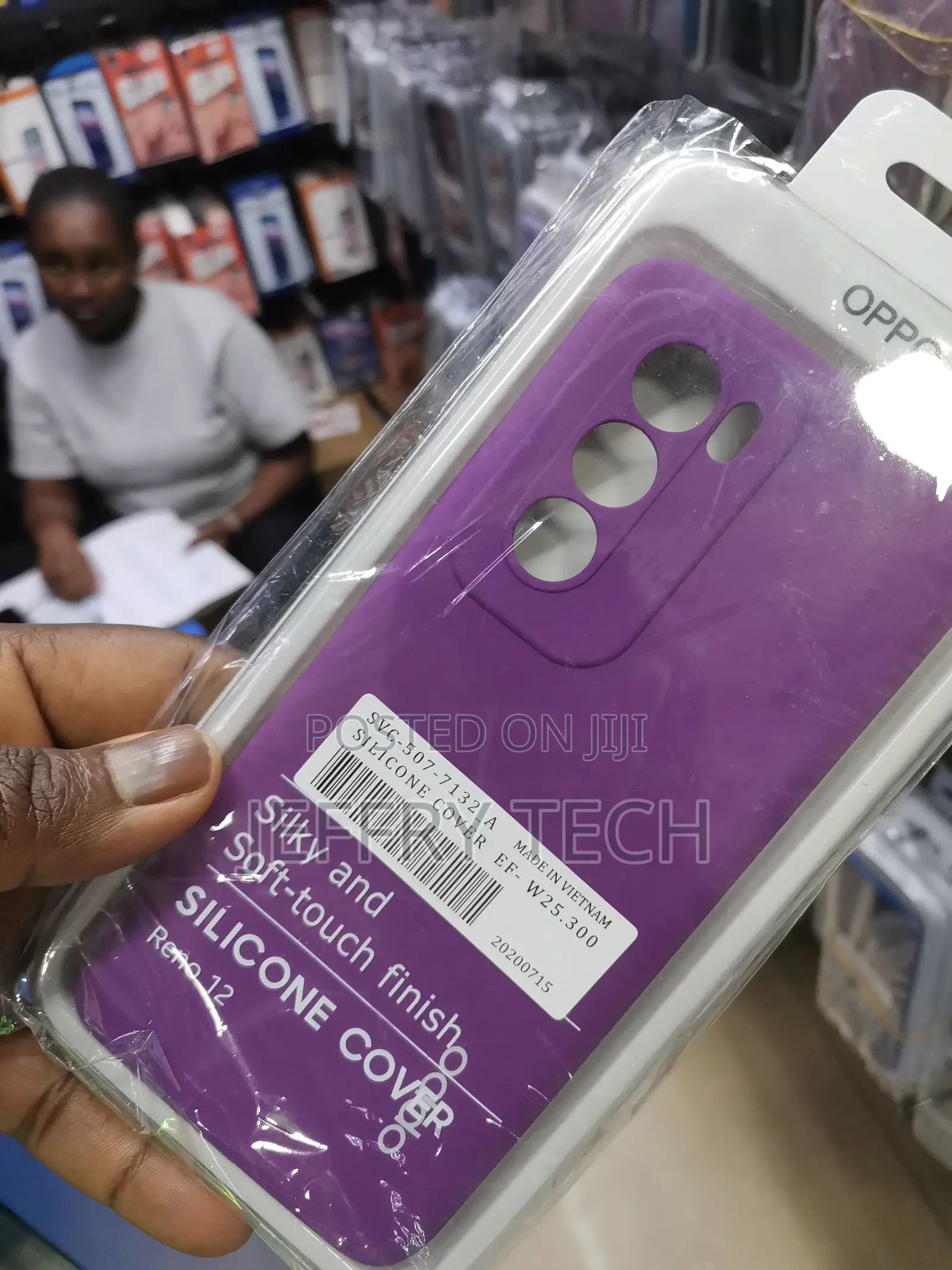 Pikkme Oppo Reno Liquid Silicone Back Cover -Pink Purple