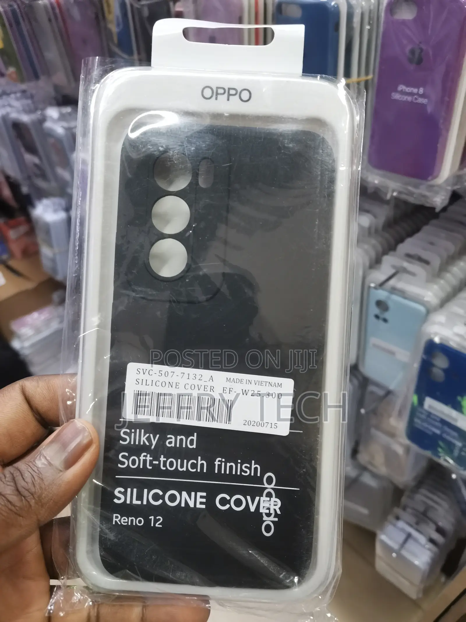 Mobiktc for Oppo Reno 12 Soft Back Silicone Case -Black