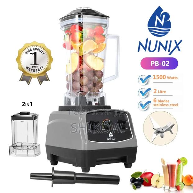 2 in 1 Nunix Commercial Blender - main view
