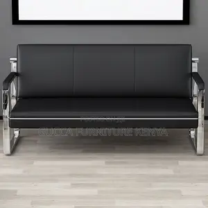 Sofas:5-Seater Scratch-Defiant Vinyl Leather Sofa Seating