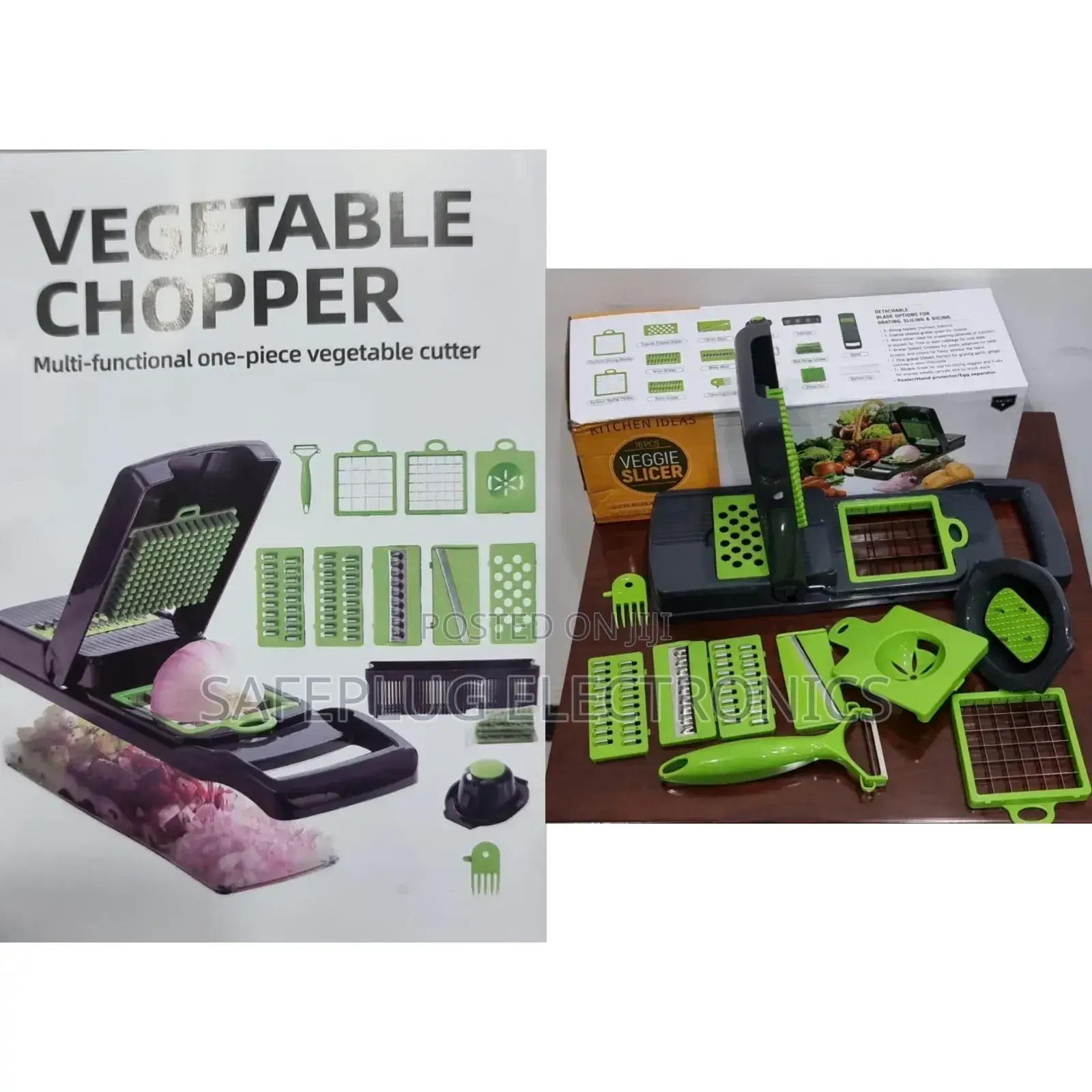 16pc Veggie Cutter Slicer Dicer Chopper - Multifunctional