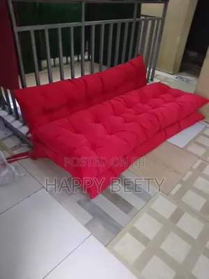 Vibrant Red Pallet Cushion