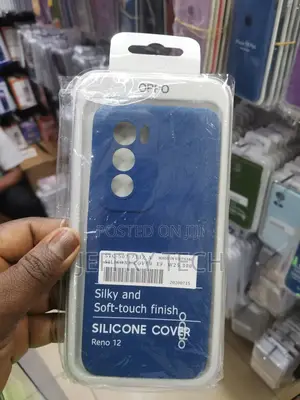 Spazy Case Oppo Reno 12 Silicone Slim Back Case -Blue