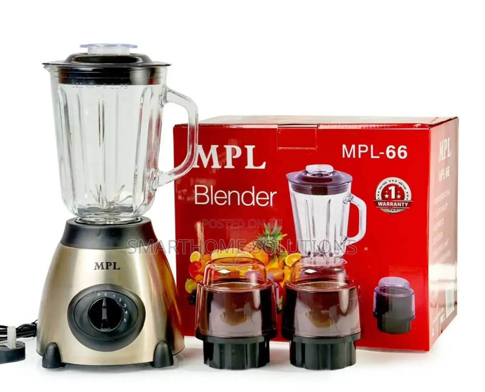 MPL 3 in 1 Mettalic Base Blender