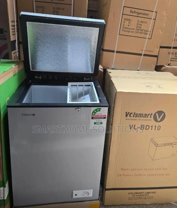 Volsmart 110litres Silver Chest Freezer