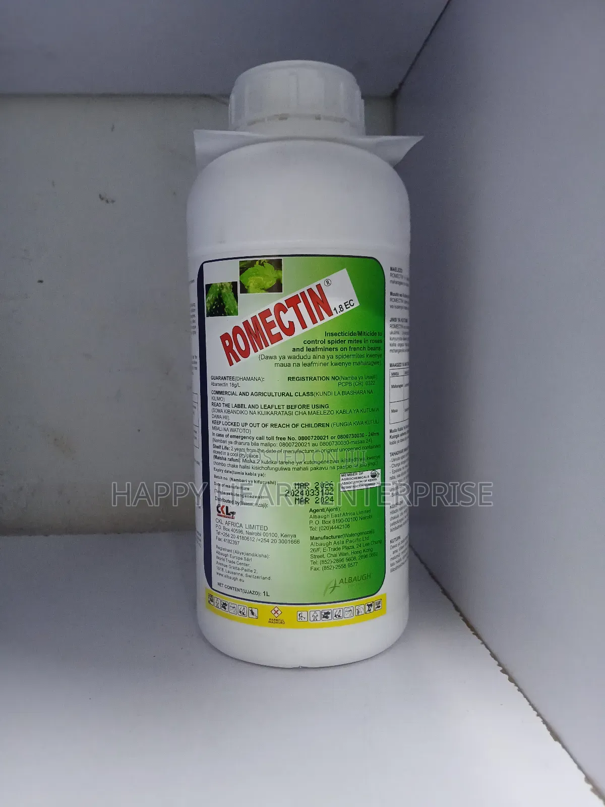 Romectin 1.8ec Insecticide/Miticide 1l