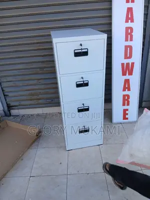 4 Drawer Metallic Storage Cabinet