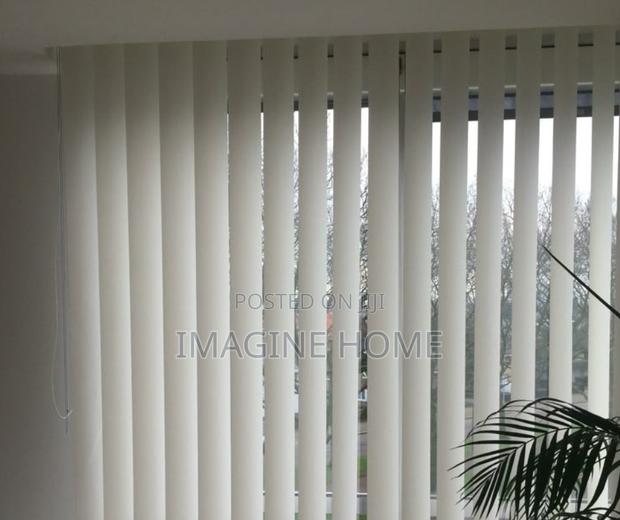 White Vertical Window Blinds - main view