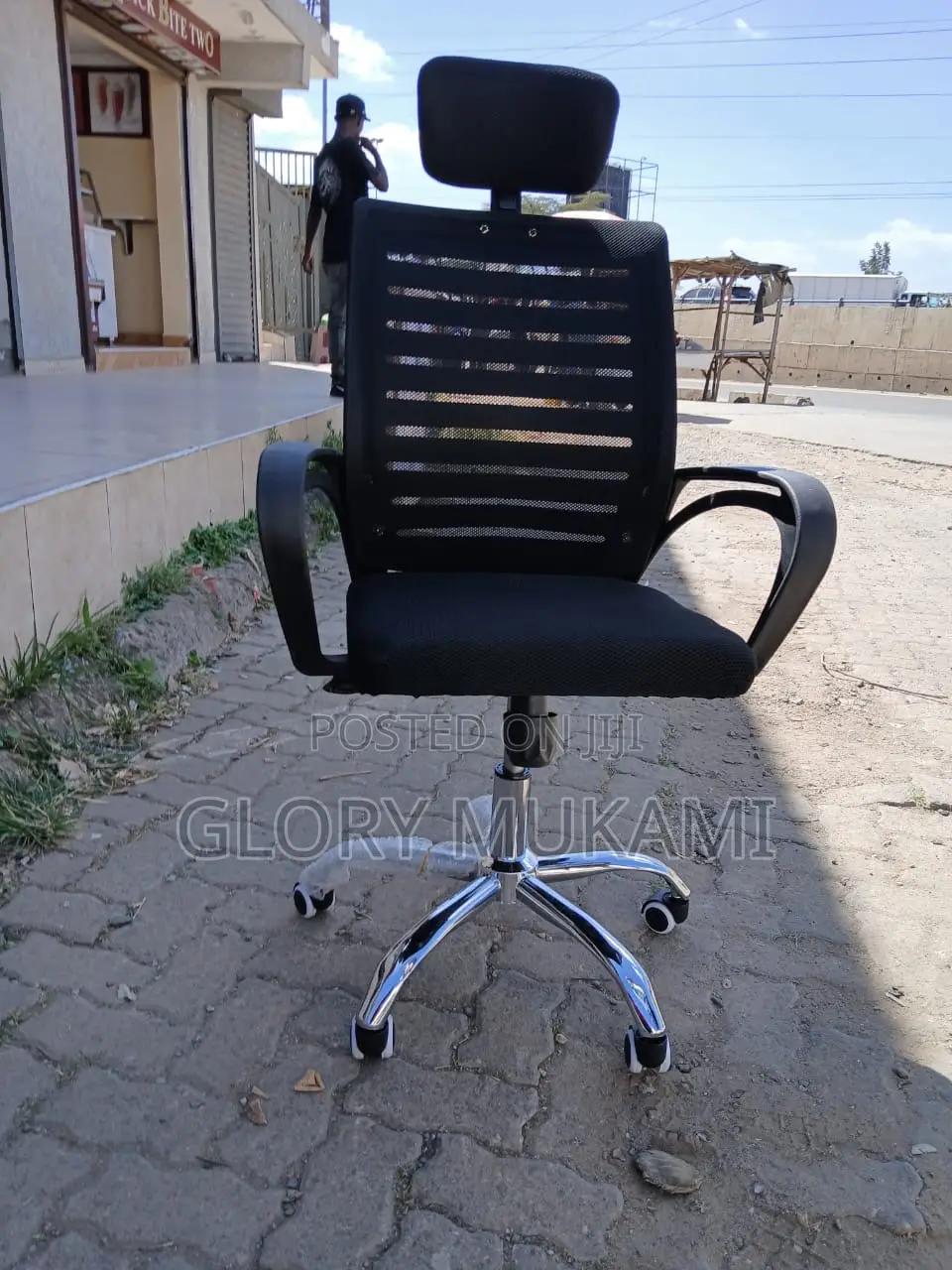 Head Rest Office Mesh Chairs