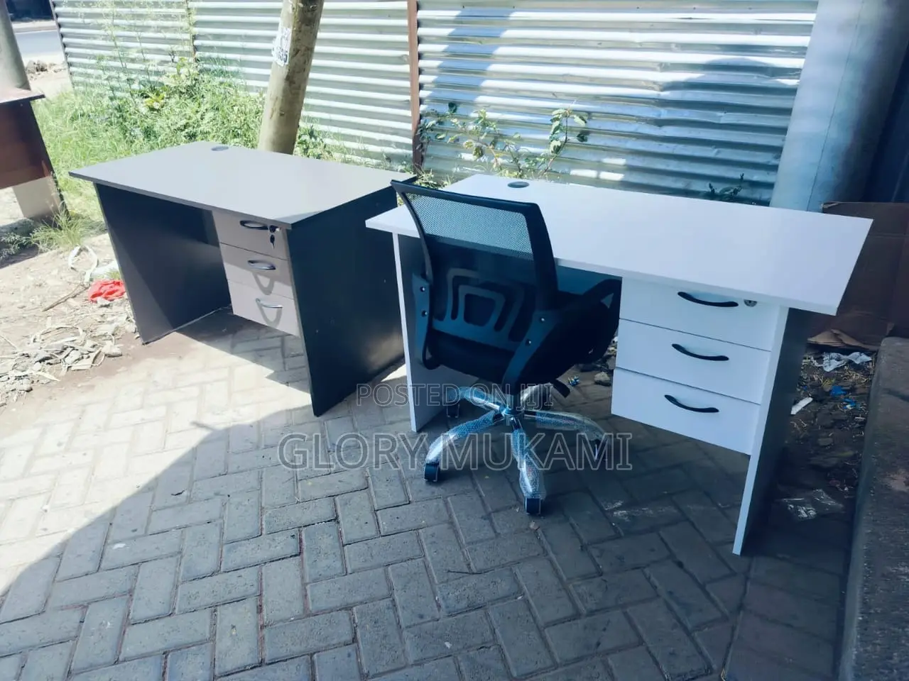 Office Mesh Chair And Office Desk