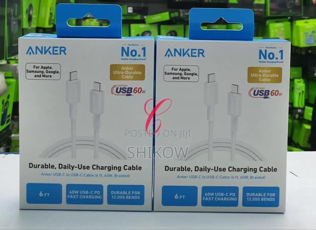 Anker 322 Usb C to Usb C *60w 6ft* Braider Cable
