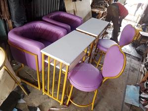 2 Styling Seat,2 Love Seat and Manicure Table Set - main view