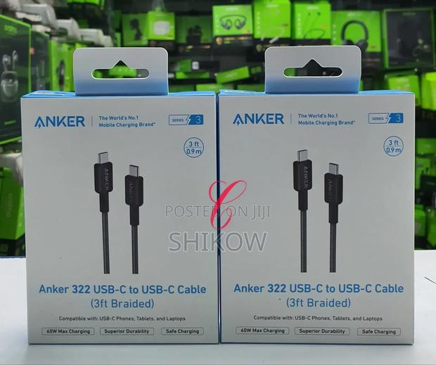 Description of Anker 322 Usb C to Usb C 3ft Braider Cables