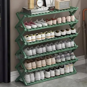 6 - Layer Bamboo Shoe Rack/Foldable Shoe Rack