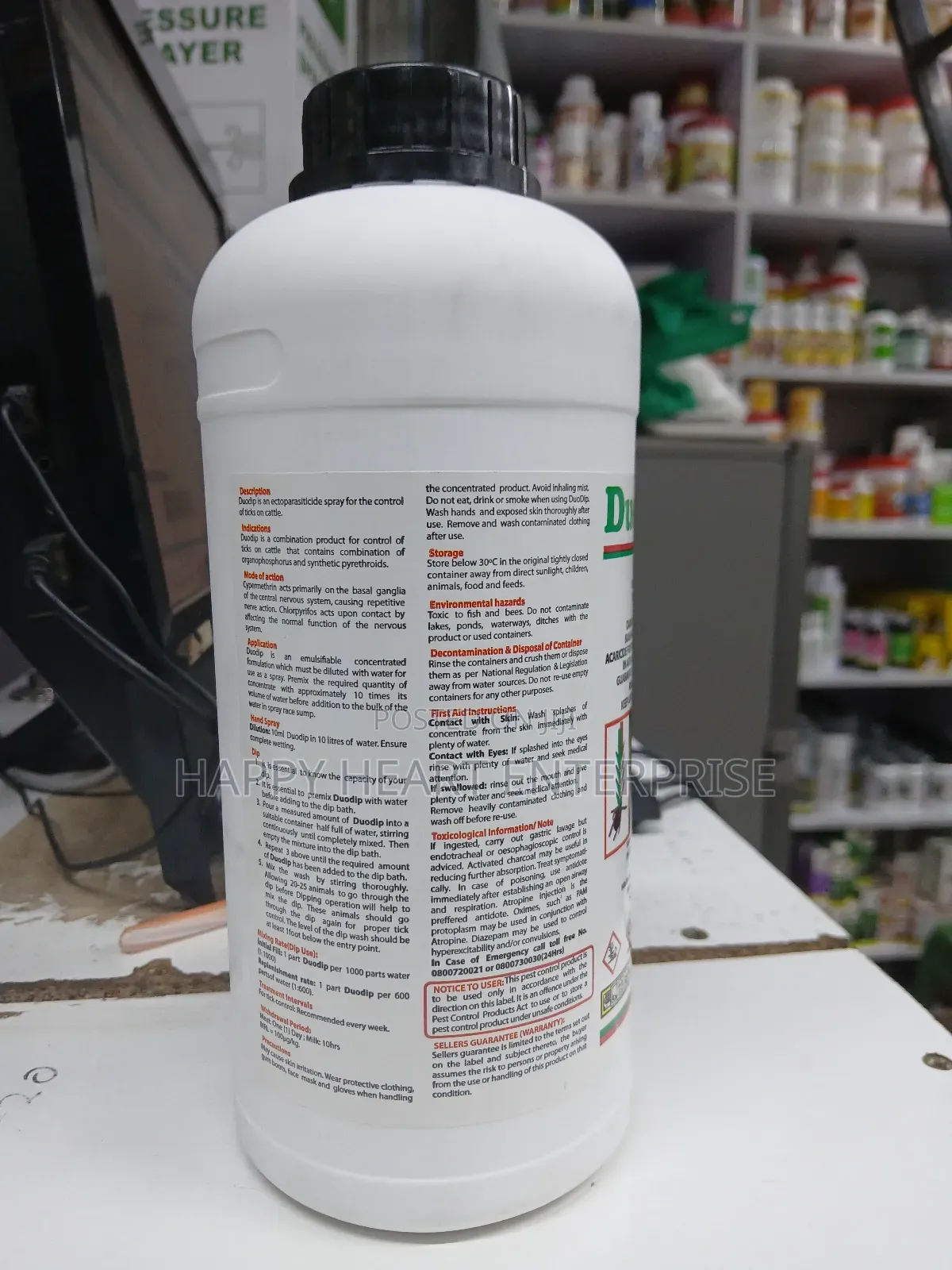 Duodip 55% Ec Acaricide 1l
