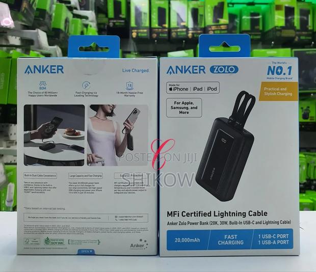 Anker 20,000mah *30w* Fast Charging Zolo Power Bank - thumbnail 2