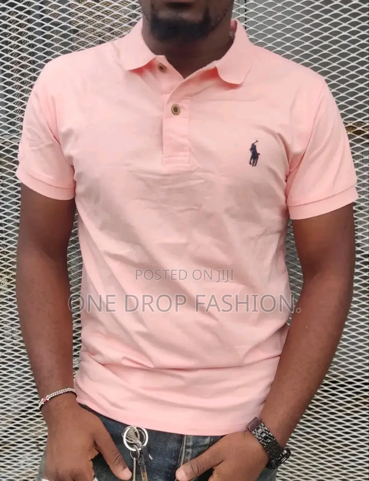 Peach/White Polo Tshirts