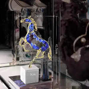 Luxury Modern Crystal Horse Statue Sculpture,