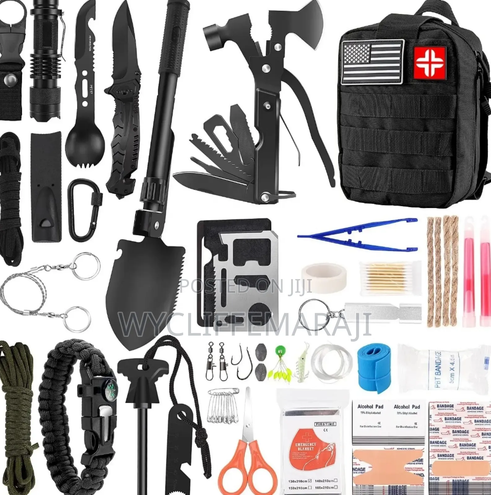 142pcs Survival Camping Tools