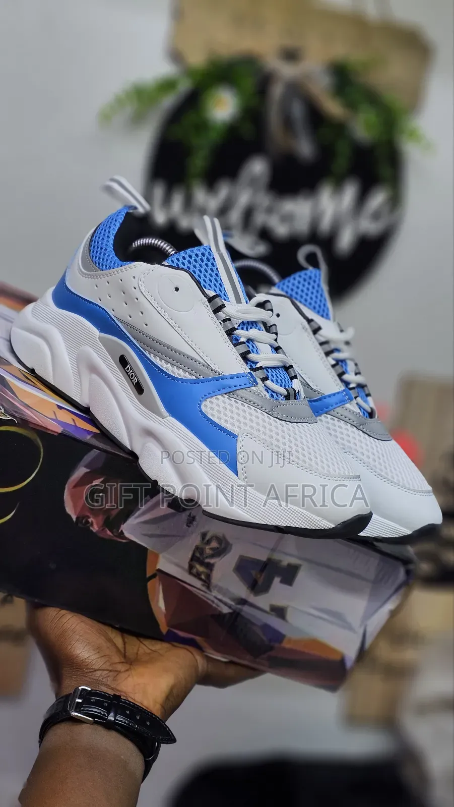 Blue White Dior Homie Sneakers