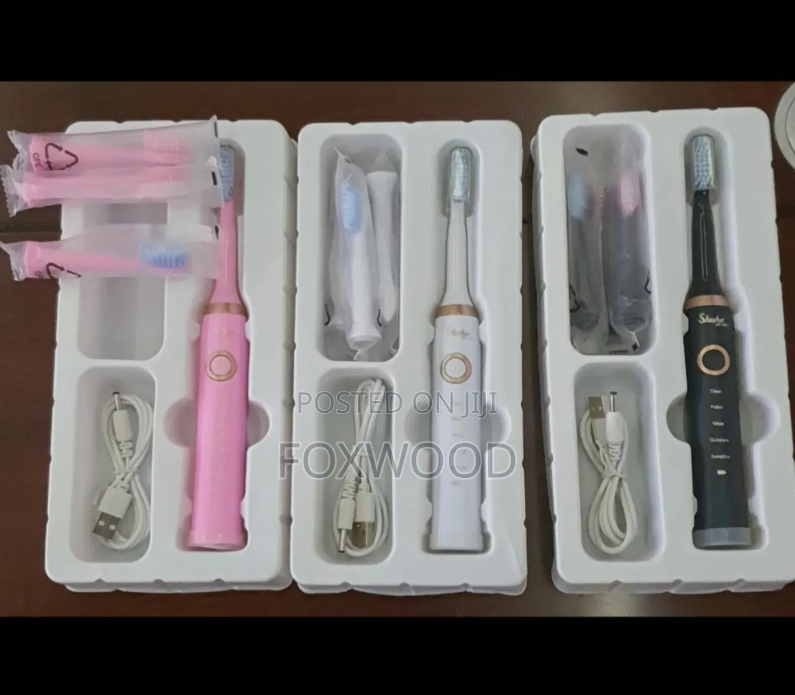 Sonic Electric Toothbrush 3 Brush Heads for Adults