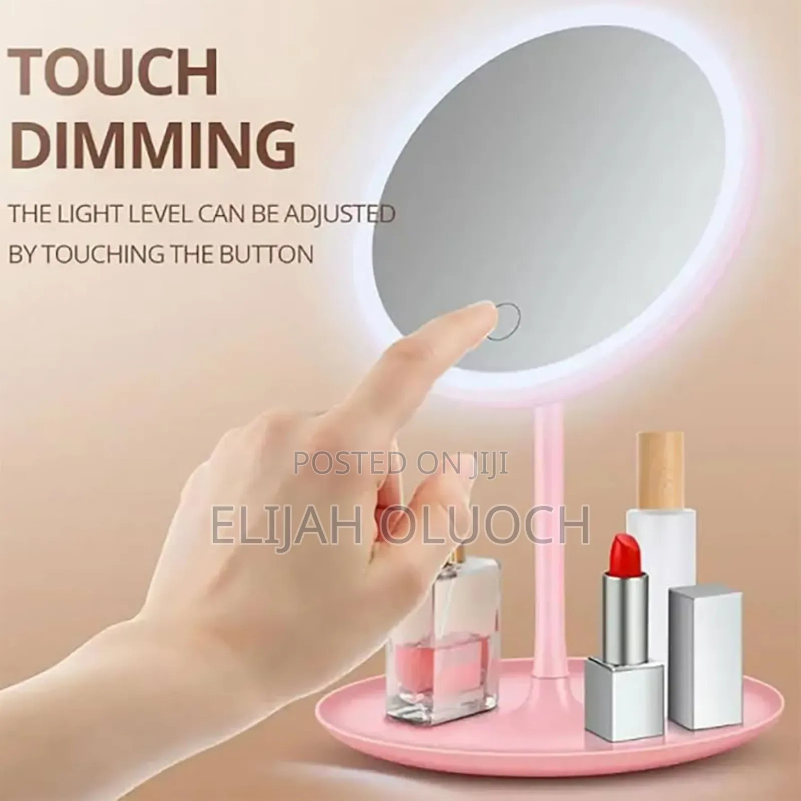 Led Makeup Mirror With a Storage Tray