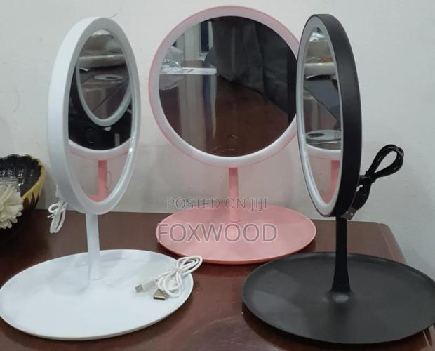 Led Makeup Mirror With a Storage Tray - main view