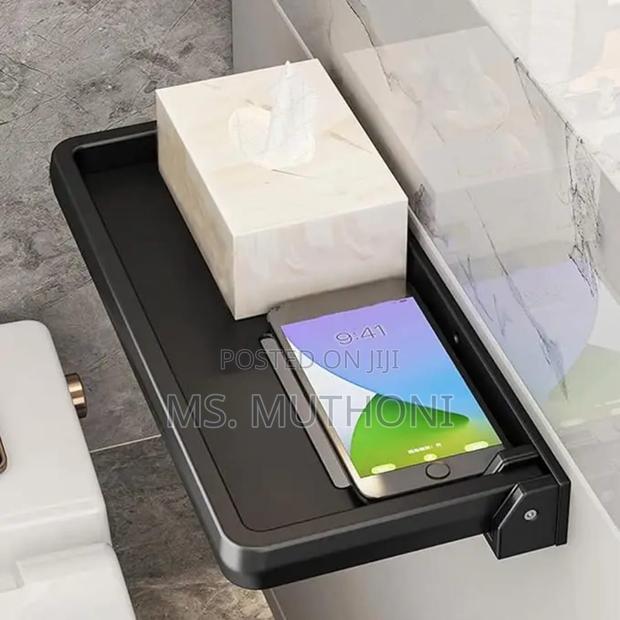 Aluminum Foldable Shelf Space Saving Shower Rack Organizer - thumbnail 7