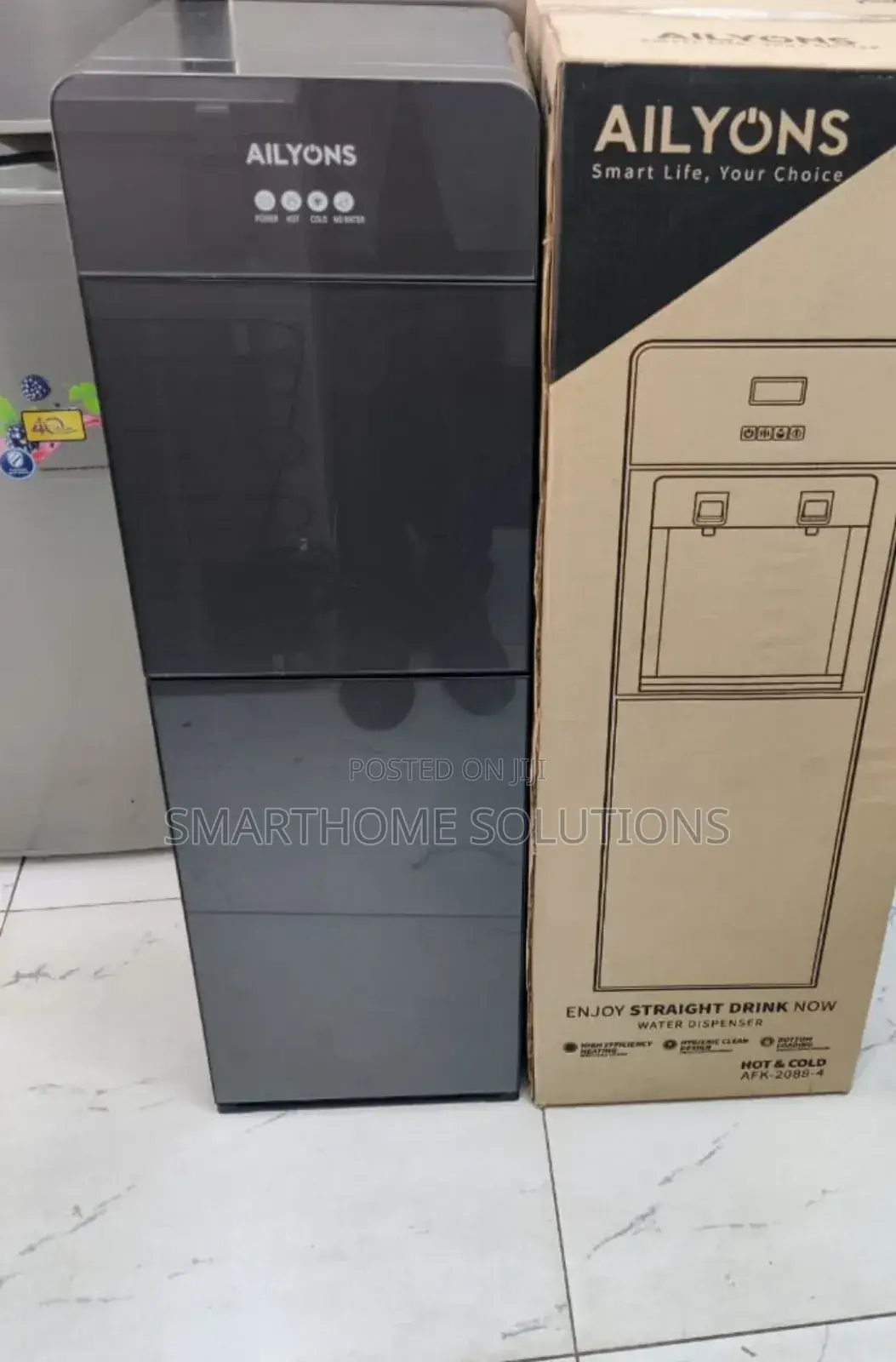 Black Ailyons Bottom Load Water Dispenser Hot and Cold a/HWD