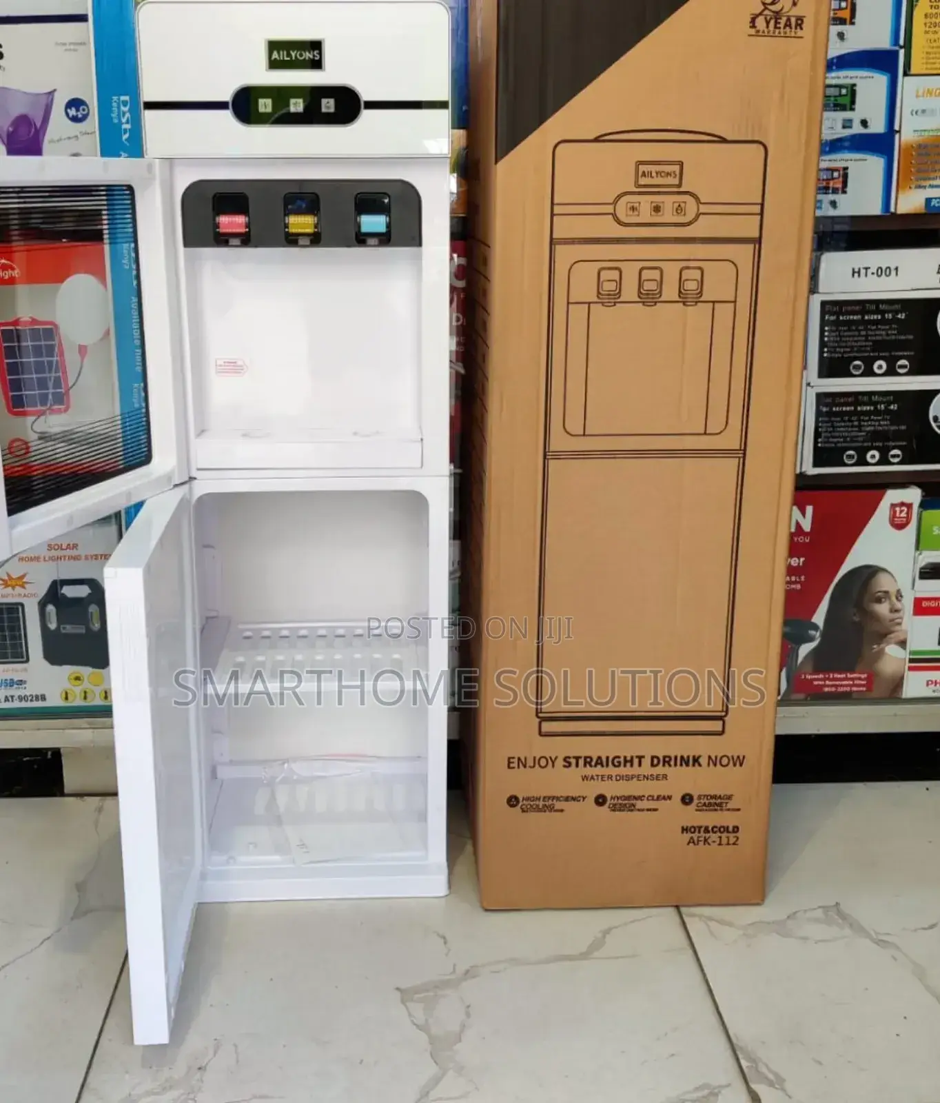 White Ailyons Water Dispenser, Hot, Normal and Cold a/HNC-3