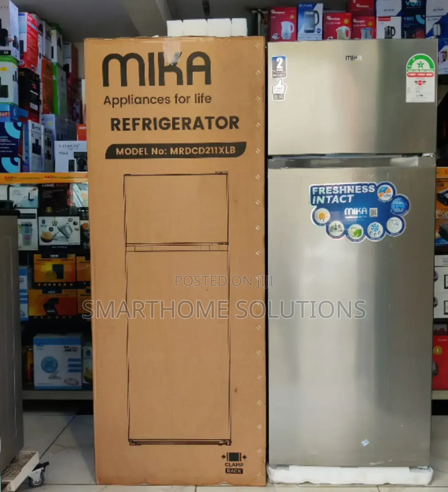 Mika 211litres Double Door Fridge Mwm211-Df