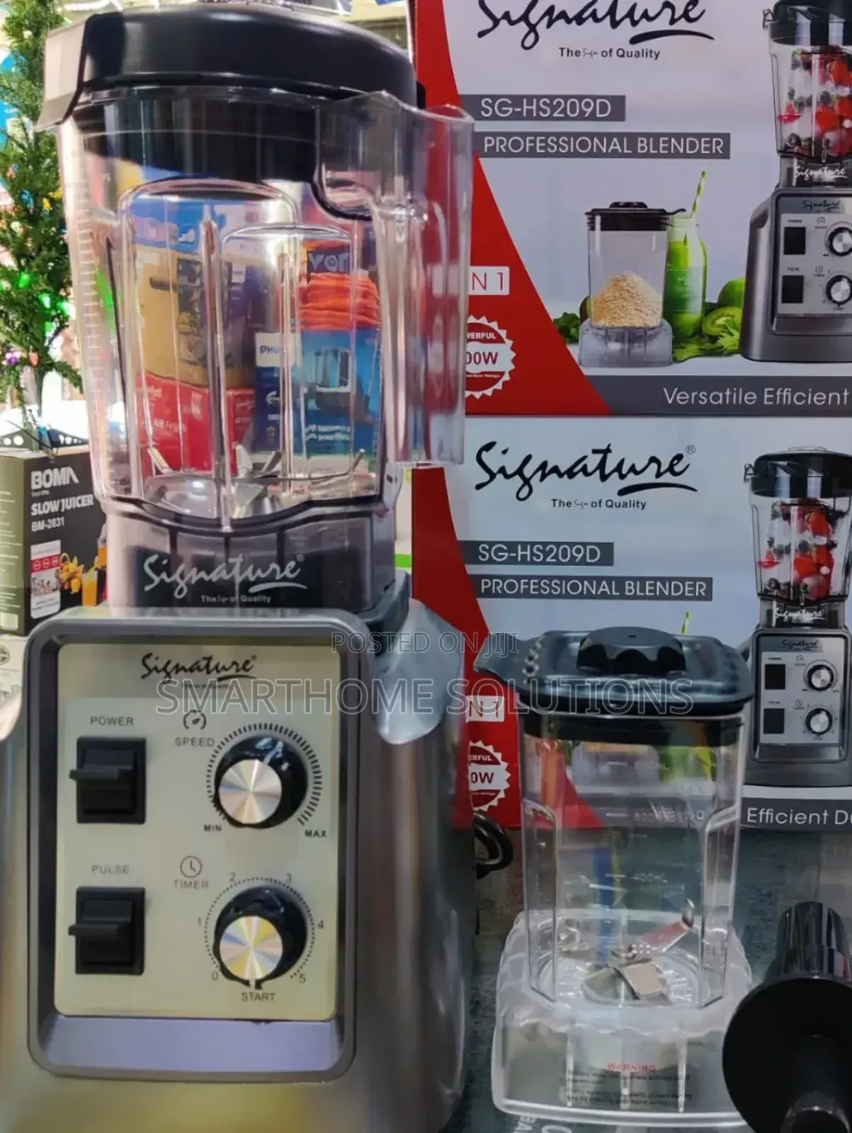Signature Commercial 2in1 Blender + 2 Jars 1800w S-2b