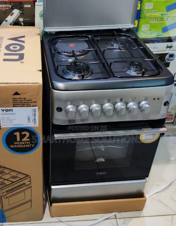 Von Free Standing Cooker 3g+1e 50cmx60cm Vn-3g