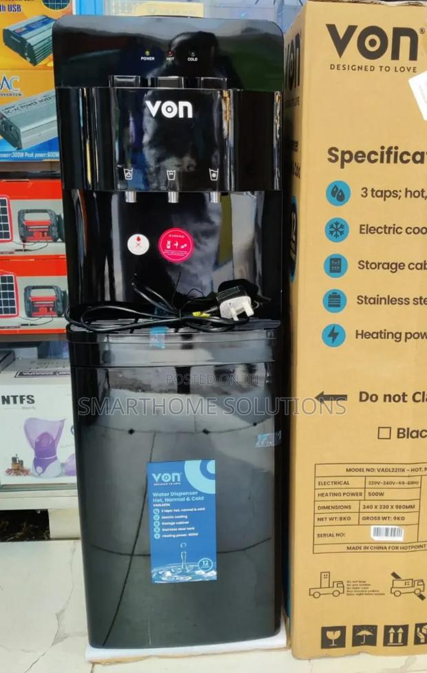 Von Dispenser 3taps Hot, Normal and Cold. (Black) VNW-3t