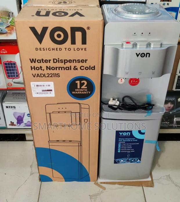 Silver Von Water Dispenser 3tap Hot, Normal and Cold Vanw-3t