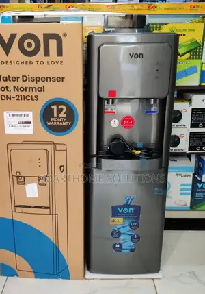 Von Dispenser 2 Taps Hot and Normal ( Grey) Vm-2hn