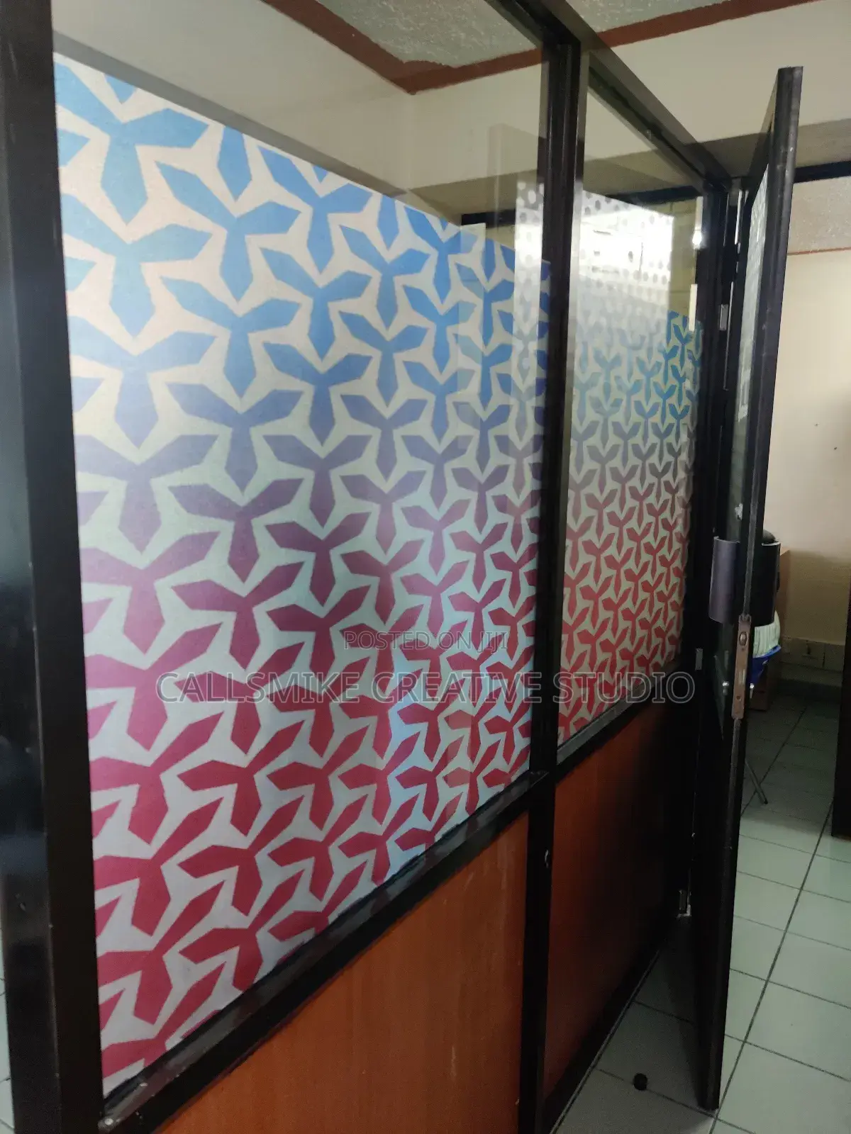 PVC Frosted Film Installation