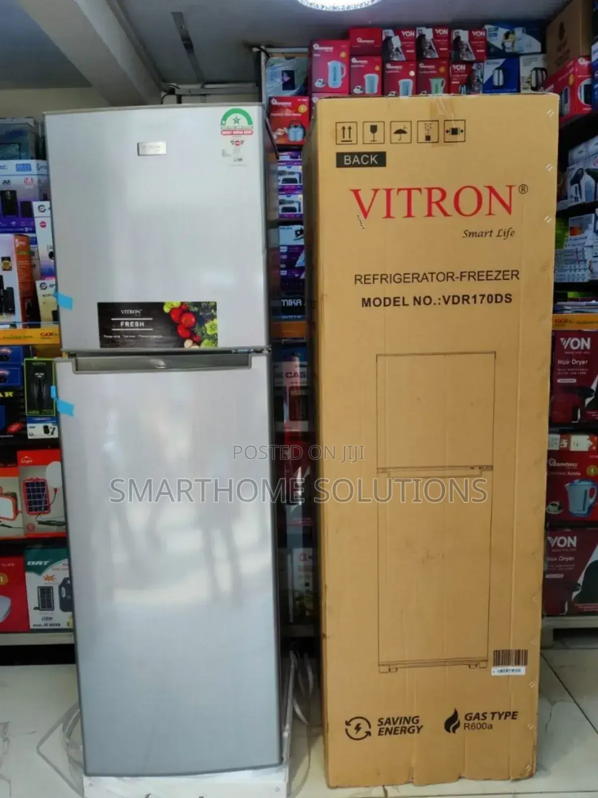 170l Vitron Double Door Refrigerator (Silver)Vmfr-170ddd