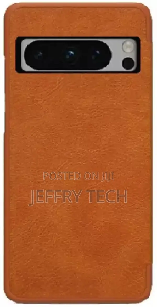 Hitfit Flip Cover for Google Pixel 8 Pro (Brown, Rugged Armo