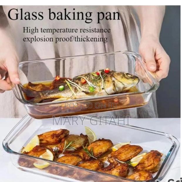 2pcs Borosilicate Storage/Baking Tray