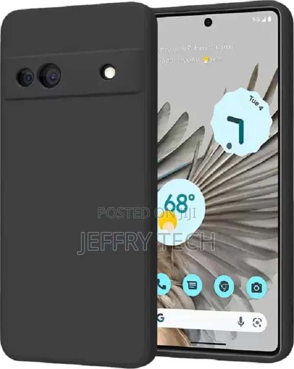 Krkis Back Cover for Google Pixel 7a (Black, Pack Of: 1)
